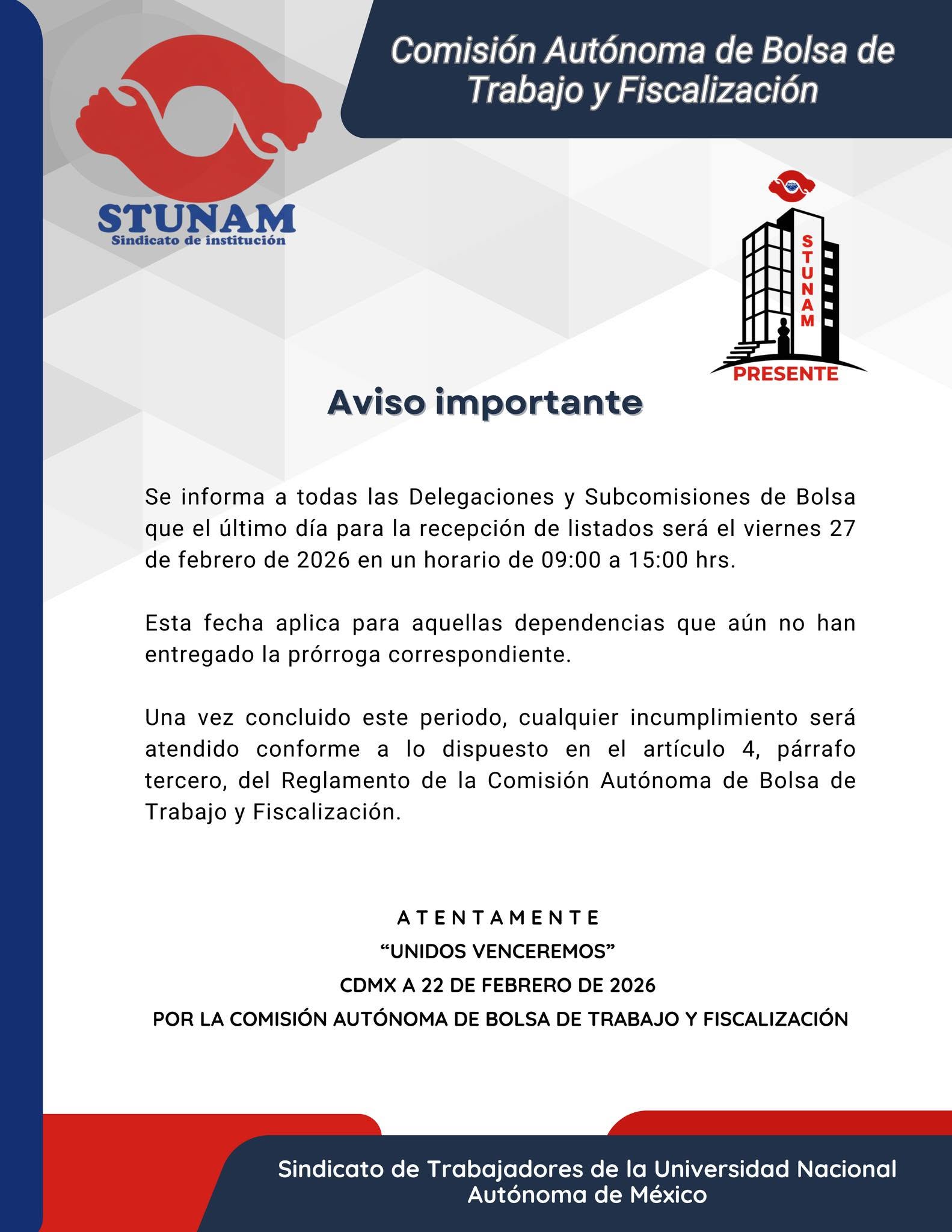 Miniatura de Recepción de Listados